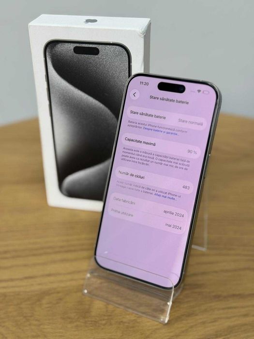 iPhone 15 Pro White Titanium - 256 GB - Ca nou