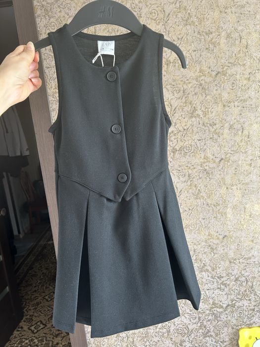 Сарафан трикотаж для детей черного цвета