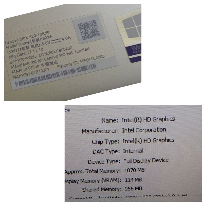 Lenovo tableta 2in1 MIIX 310-10ICR 2GB 64GB LTE