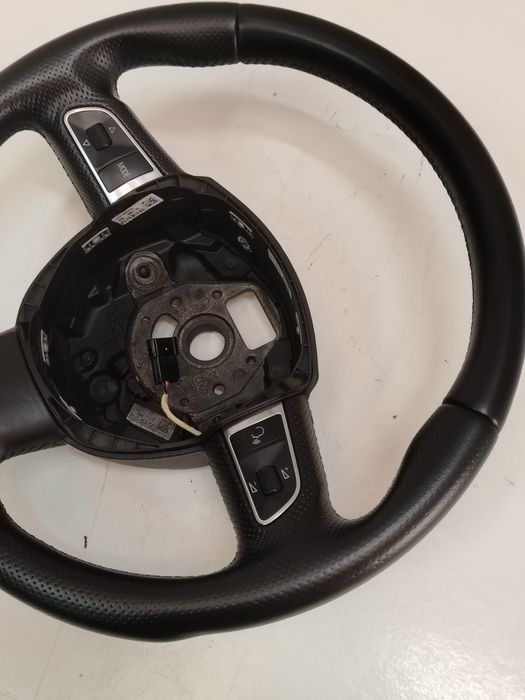 Volan piele perforata 3 spițe comenzi Audi A4 B8 A5 A6 C6