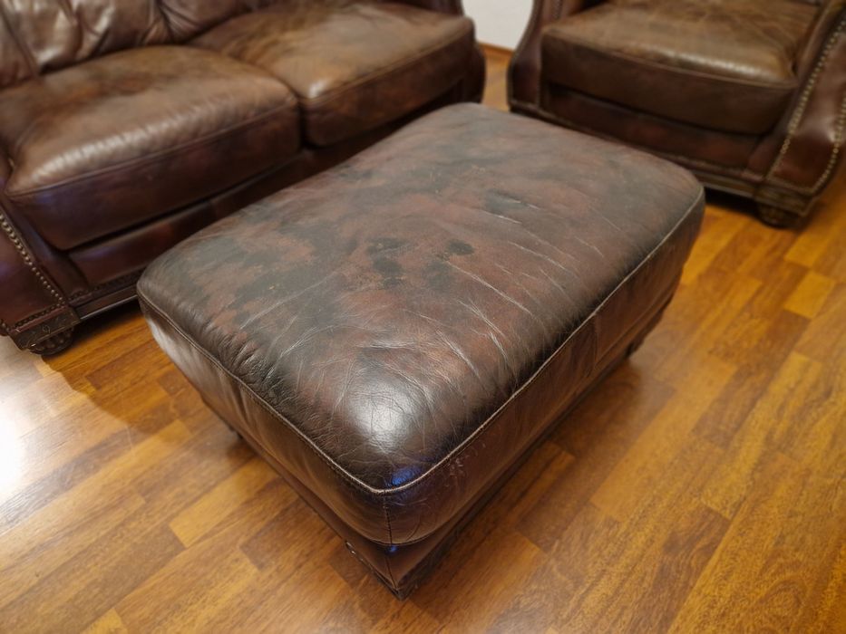 Холна гарнитура от естествена кожа