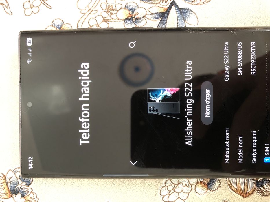 Samsung gaLaxy S22 ULTRA 5G