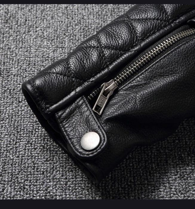 Мужская кожаная куртка. Мото куртка