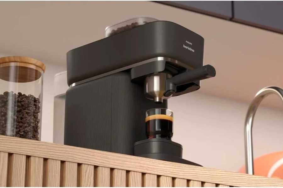 Espressor Philips Baristina BAR300/60, 1500W, 16 bar, 1.2 L, presiune exacta, dozaj precis, tava detasabila, negru