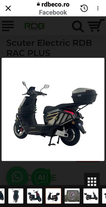 Vând scuter electric rac plus nou nouț