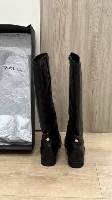 Сапоги демисезонные, кожаные