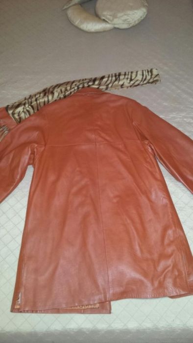 Дамско кожено палто естествена кож