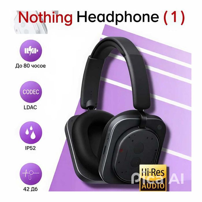 Nothing Headphone (1) наушники ANC до 80 часов работы. Есть доставка