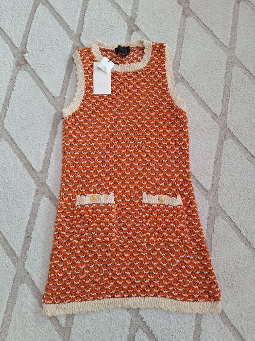 Рокля ZARA, knitted dress, размер М