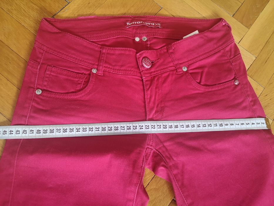Blugi drepți Terranova, mărime XS/S, culoare fuchsia