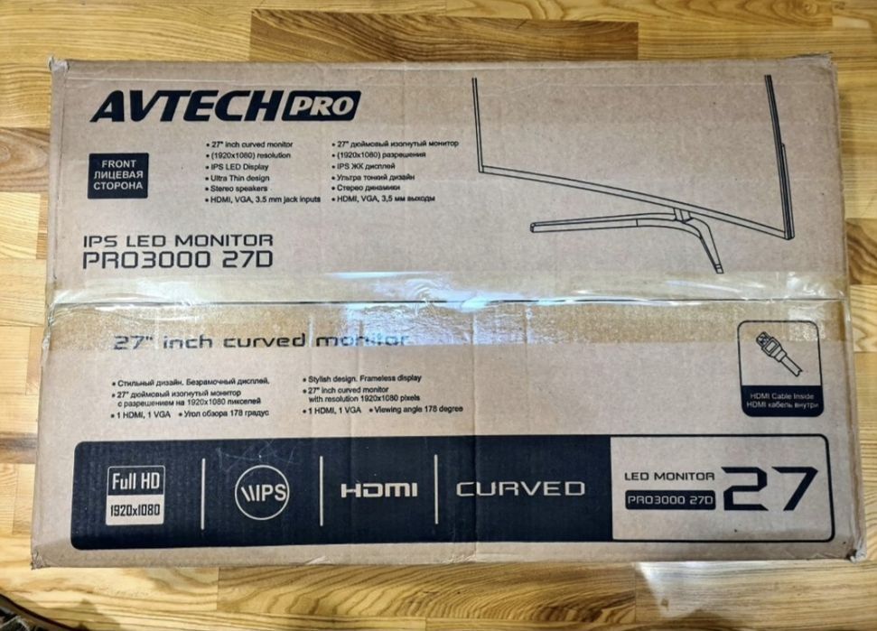 Новый монитор Avtech 27 curved