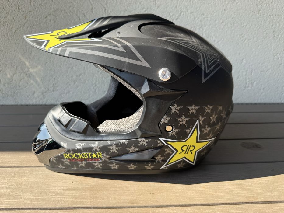 Casca moto cross atv trotineta Rockstar , marimea S , NOU
