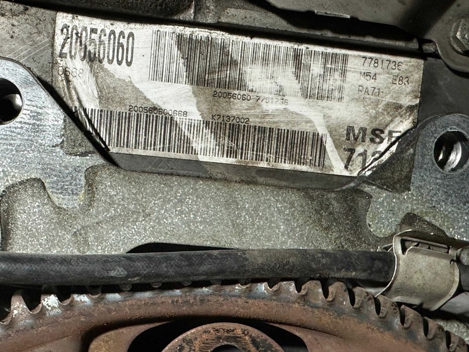 Двигатель M54 2.5 M54B25 M52TU BMW E39 E46 E60 X3 E83 БМВ M52B25 TU