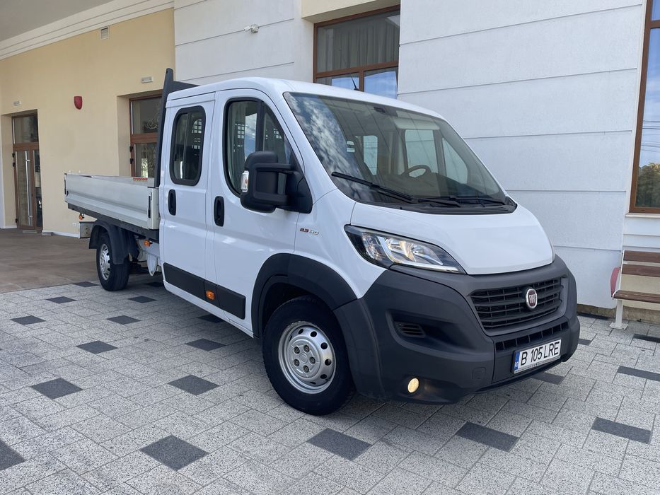 Fiat Ducato Maxi 7 Locuri Cabina dubla cu bena mare maxi