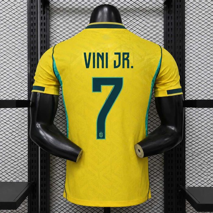 Tricou Brazilia Home Kit - Vini Jr. 7 Player Version