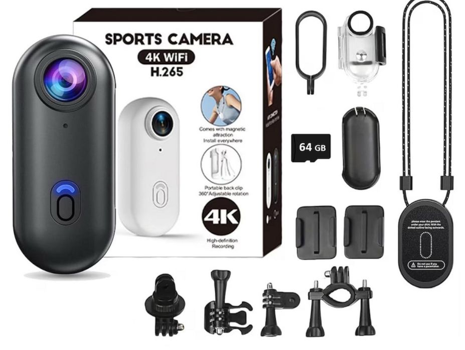 Camera Video Corporala 4K Ultra HD Rezolutie 3840*2160, Conectare WiFi
