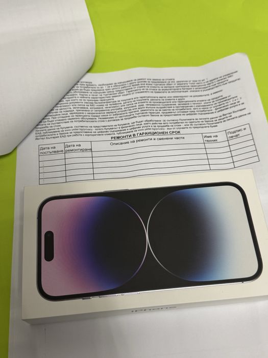 ***128GB iPhone 14 PRO Гаранция Yettel 2025 г. Purple