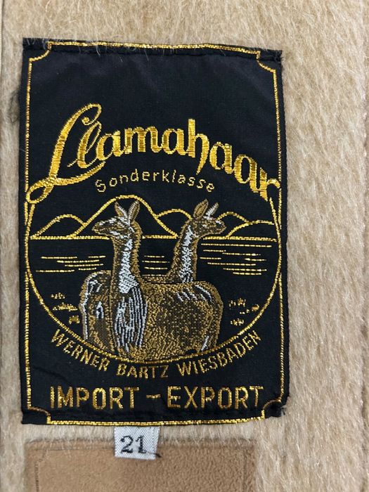 Palton Vintage de Lux din Lână de Lama „Sonderklasse” – Werner Bartz Wiesbaden, mărimea s/m