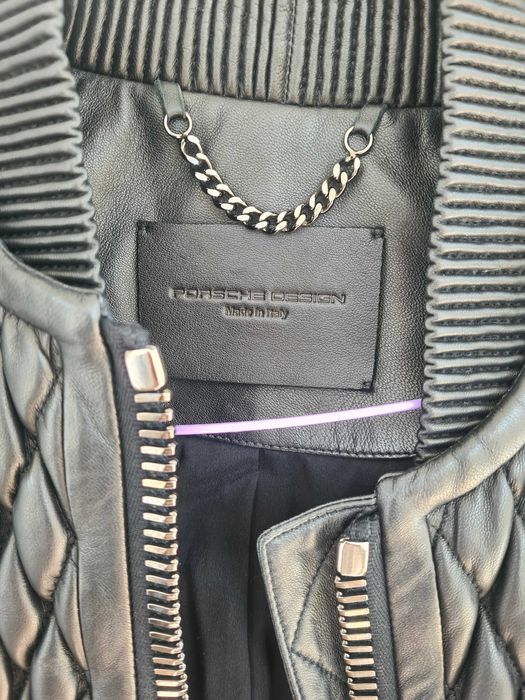 „Оригинално кожено яке Porsche Design – агнешка кожа, Made in Italy“