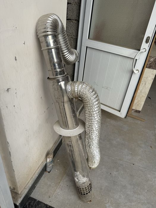 Дымохот для котла. Котел трубаси