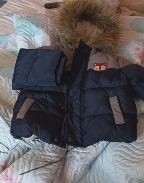 Geaca albastra pentru bebelusi 1 an