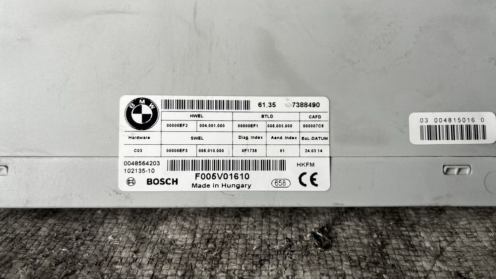 BMW 3 F31 контрол модул багажна врата