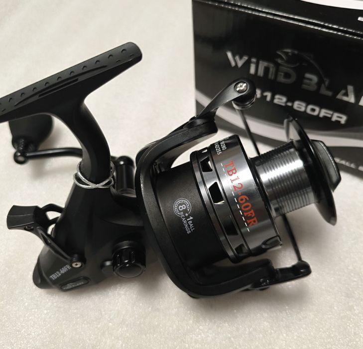 SET 3 Mulinete Wind Blade TB12-60FR, Baitrunner, Tambur metalic 8+1 Ru