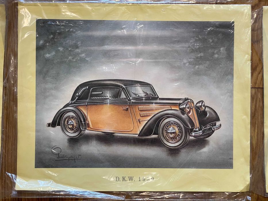 Комплект картини ретро автомобили