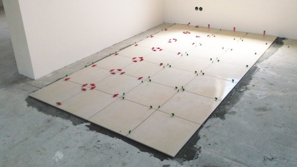 .Укладка плитки.