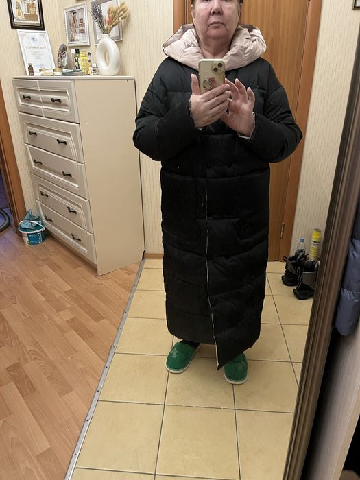 Куртка Пуховик двухсторонняя 52-54р