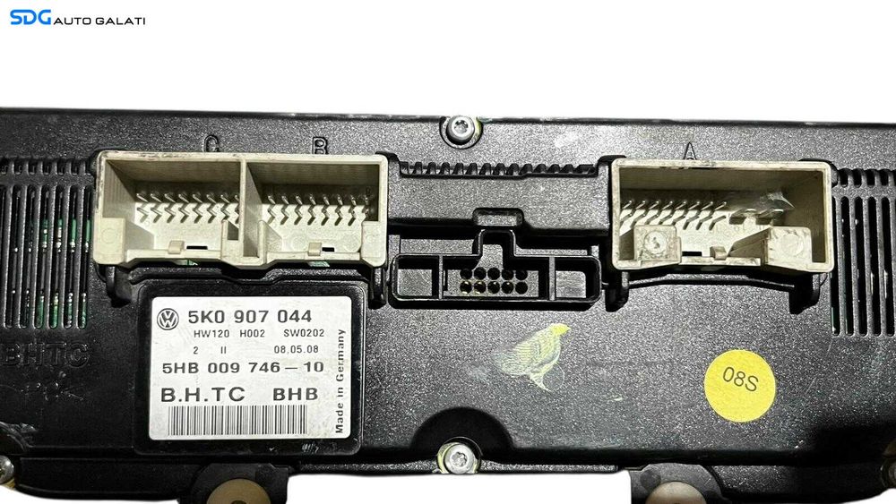 Panou Modul Unitate Comanda AC Aer Conditionat Clima Climatronic Dublu Dual Zone Volkswagen Passat B7 2010 - 2015 Cod 5K0907044 5HB009746 [LC0648]