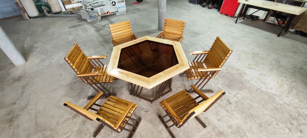 Дачный,стол стул, мебель, ширмы