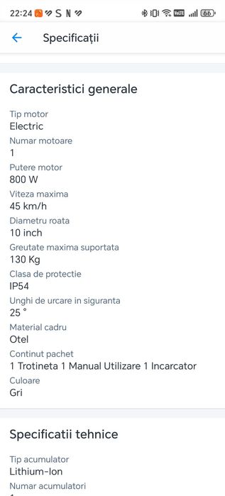 Trotineta electrica