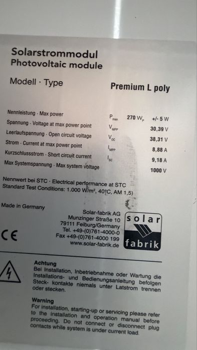 Фотоволтаични панели