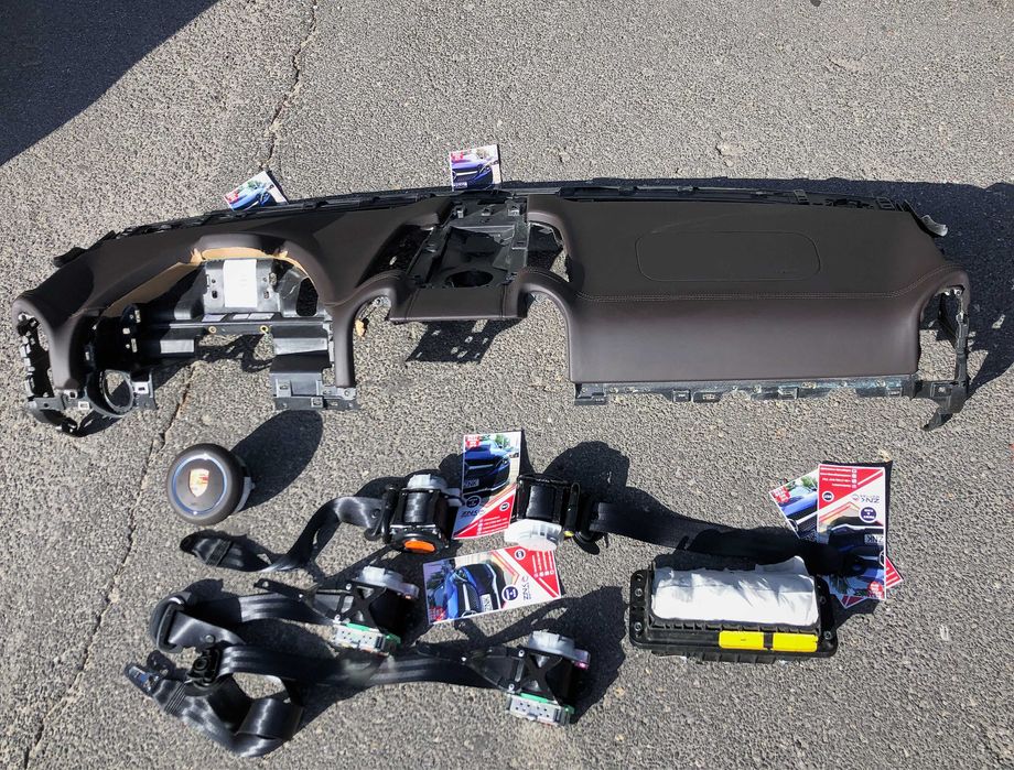 Porsche Cayenne 7p kit airbag volan pasager plansa de bord centuri