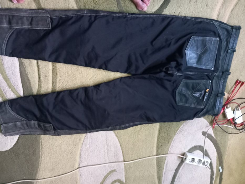 Pantaloni moto cordura cu protectie
