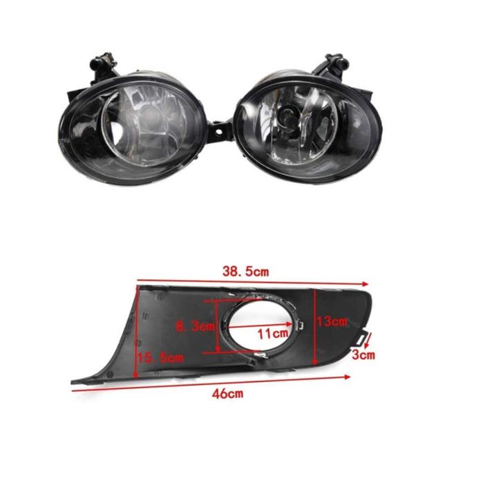 Комплект решетки и лампи за броня за Volkswagen VW CADDY TOURAN 2010+