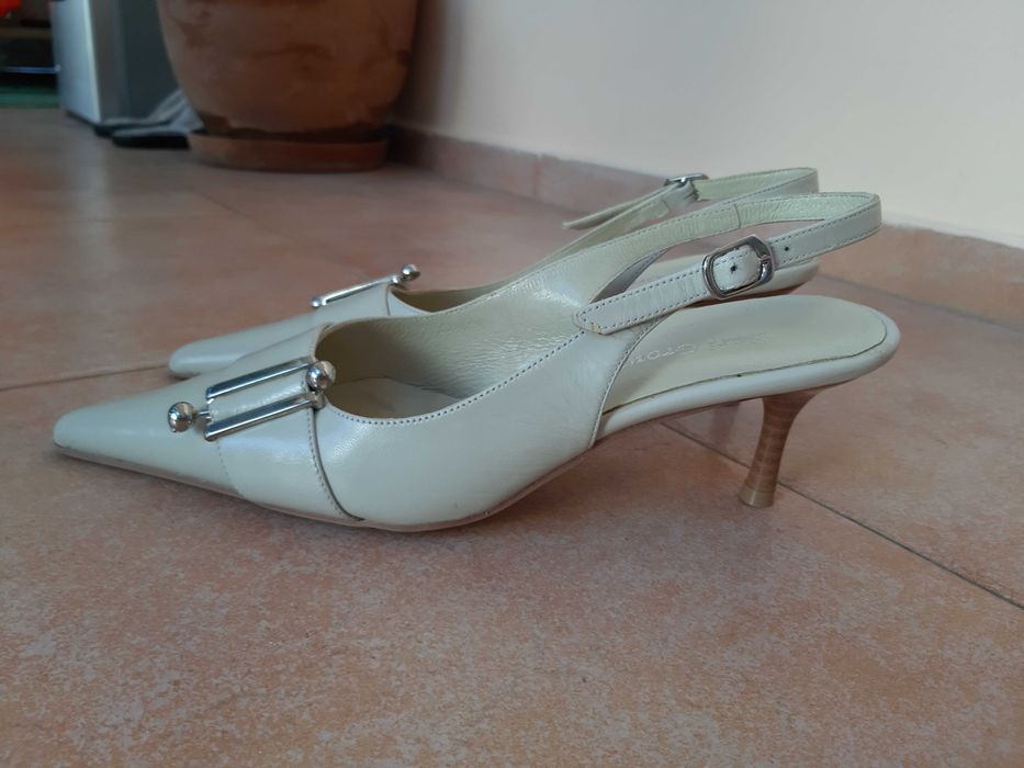 Обувки ЕСТЕСТВЕНА Кожа"Bari Group"с красиви Катарами! НОВИ! №36 !