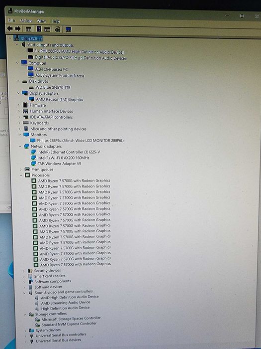Компьютер на AMD Ryzen 7 5700G, RAM 32G, SSD 1Tb