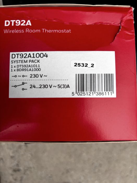 Termostat wireless Honeywell Home DT92A1004 – Nou, Sigilat