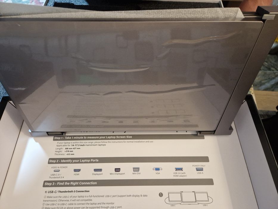 Monitor extensie cu 2 ecrane