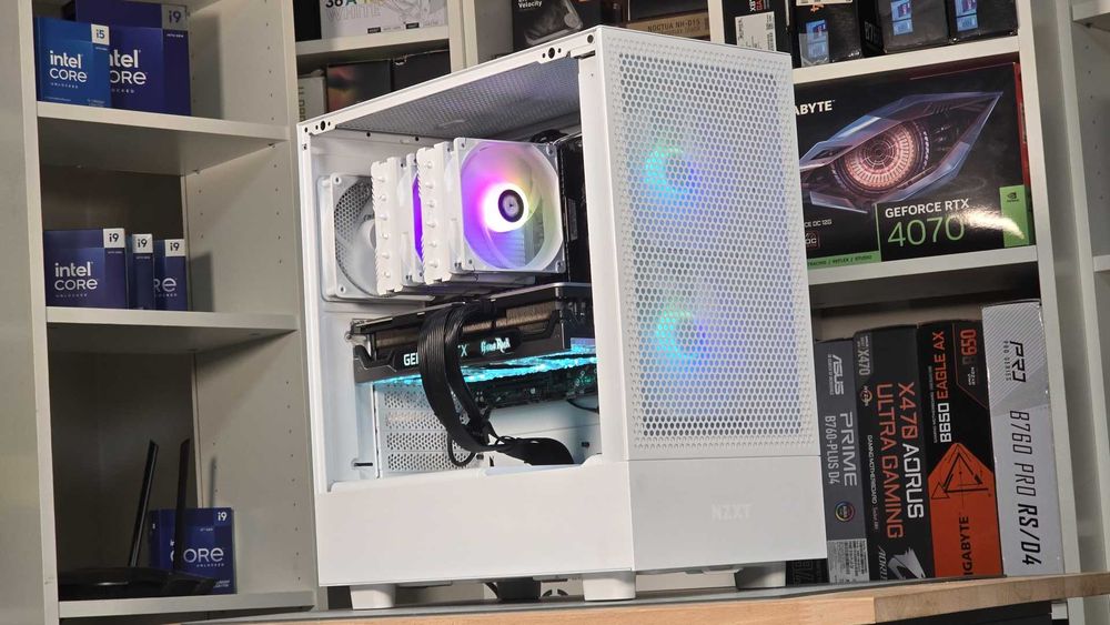 PC i5-14600KF + RTX 3080 GameRock 10GB / 32GB DDR4 / SSD NVMe Samsung AI Workstation / Gaming NZXT H5 Flow RGB B760M-A WIFI D4 1440p High / Ultra