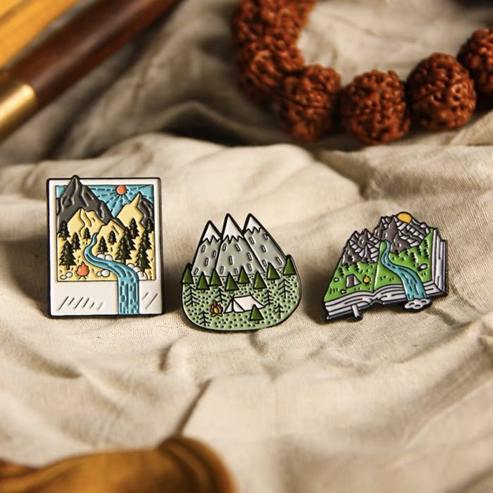Значки гор брошь для подарка,