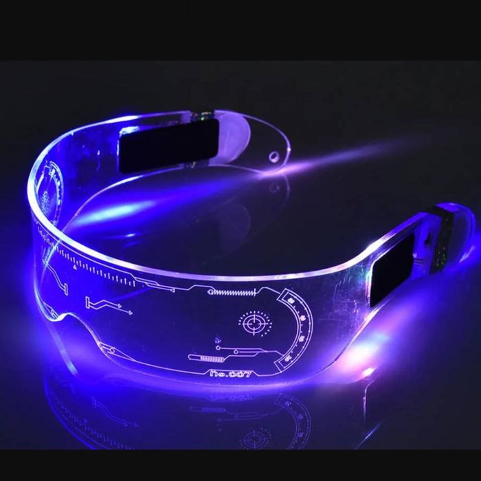 Очки светящиеся киберпанк