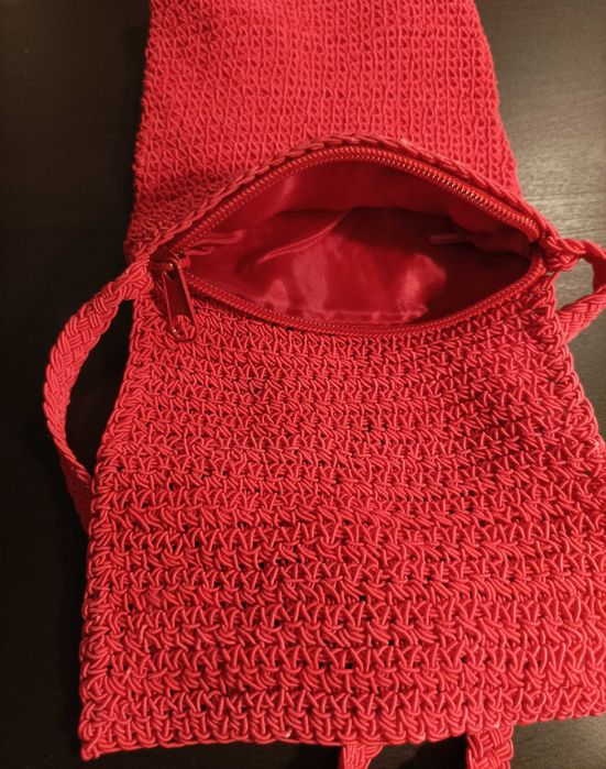 Geanta crosetata, mica, handmade.