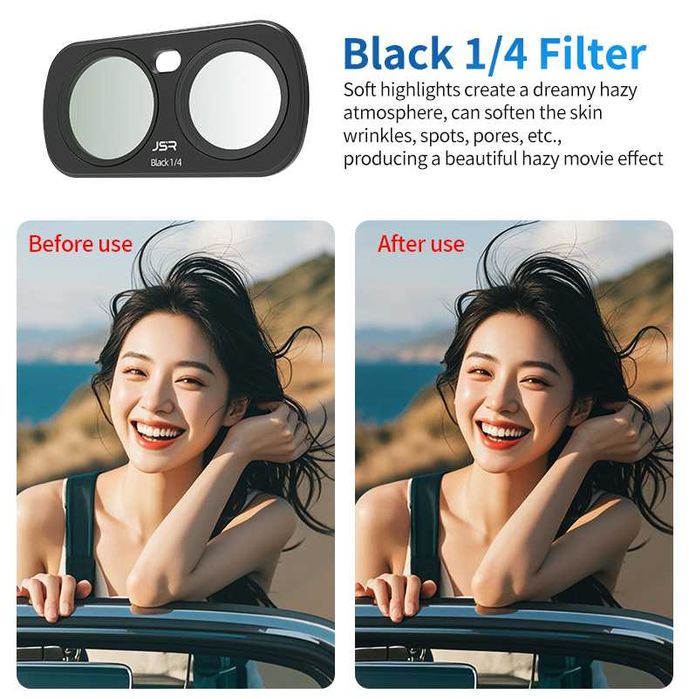 Комплект Филтри за Insta360 Luna Ultra - 4IN1 CPL ND8 ND16 ND32