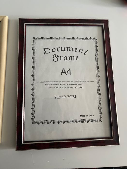 Рамка A4 для грамот, сертификатов, дипломов