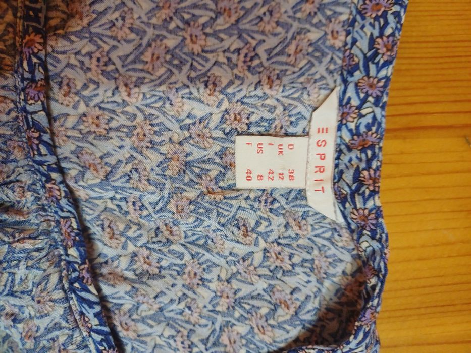 Риза ESPRIT  ситен принт