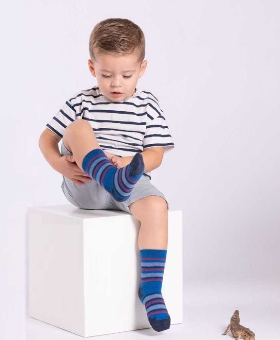 Комплект от 5 чифта комфортни и цветни памучни детски чорапи"