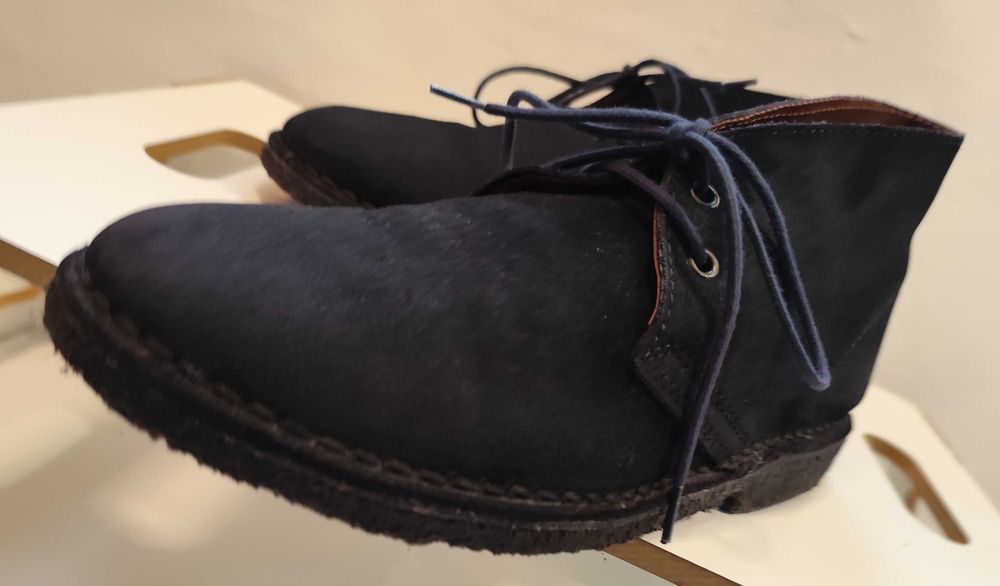 Ghete chukka 40 premium Lav. Artigianale piele naturala moale suede